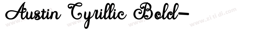 Austin Cyrillic Bold字体转换